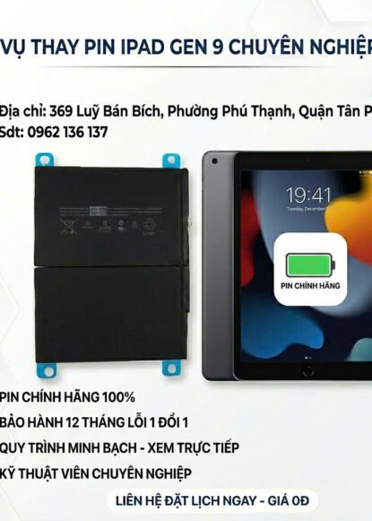 Thay Pin iPad Gen 9